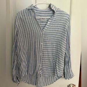 Rails Striped Button Up